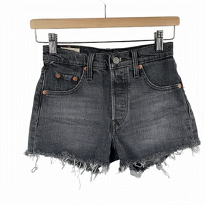 Levi’s premium high-rise cutoff jean shorts black sz 23 summer vacation